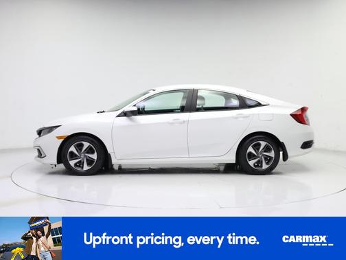 White 2019 Honda Civic LX
