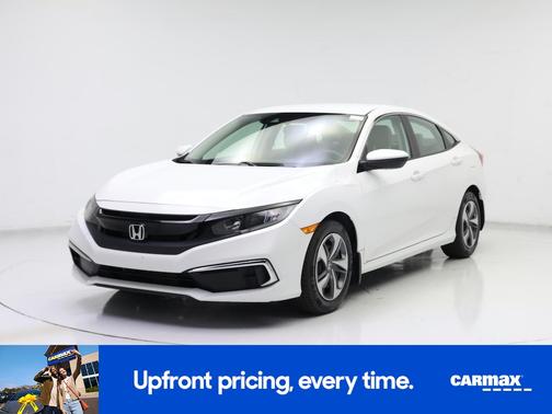 White 2019 Honda Civic LX