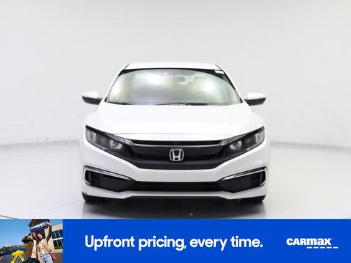 White 2019 Honda Civic LX