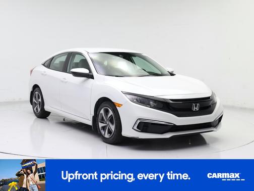 White 2019 Honda Civic LX