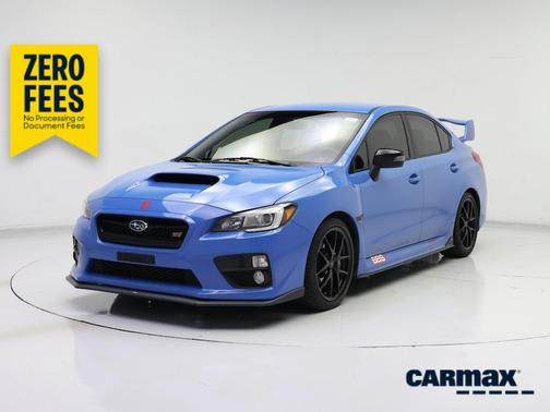 Blue 2016 Subaru WRX STI Series.Hyperblue