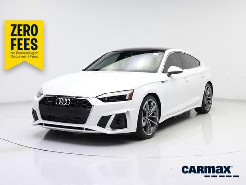 White 2023 Audi A5 Sportback S-Line Premium Plus