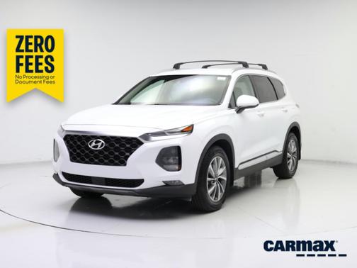White 2020 Hyundai SANTA FE SEL