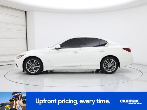 White 2019 INFINITI Q50 Luxe