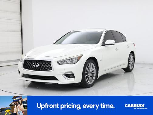 White 2019 INFINITI Q50 Luxe