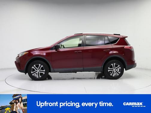 Red 2018 Toyota RAV4 LE