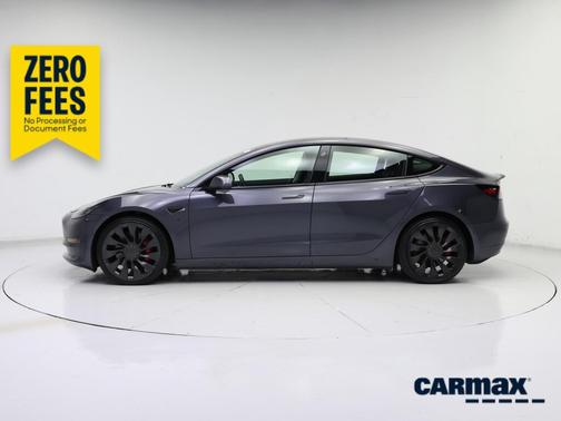 Gray 2021 Tesla Model 3 Performance