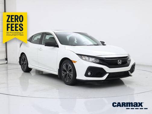 White 2018 Honda Civic EX