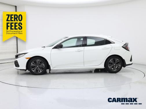 White 2018 Honda Civic EX