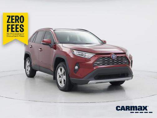Red 2021 Toyota RAV4 Hybrid Limited