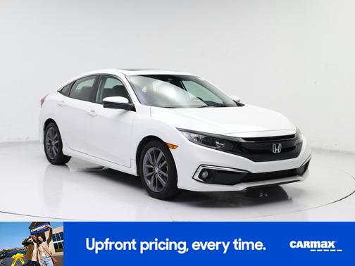 White 2020 Honda Civic EX-L