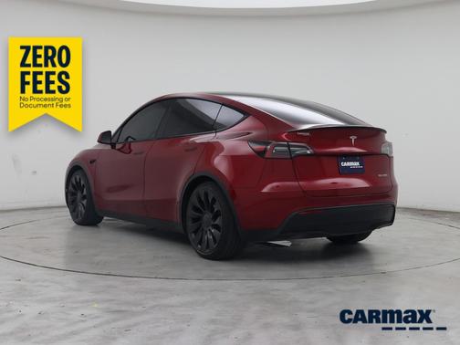 Red 2024 Tesla Model Y Performance