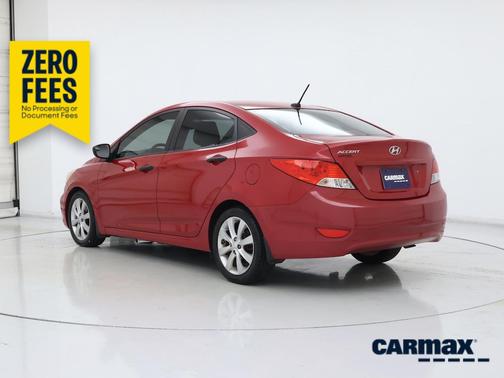 Red 2014 Hyundai Accent GLS