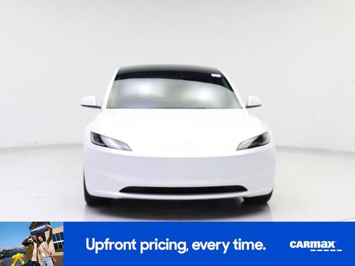 White 2025 Tesla Model 3 Long Range
