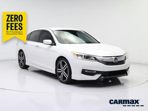 White 2017 Honda Accord Sport