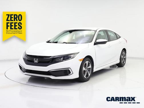 White 2020 Honda Civic LX