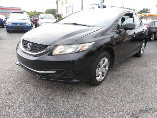 Black 2013 Honda Civic LX