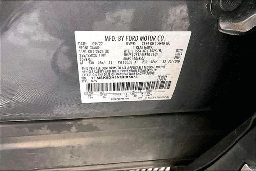 Gray Metallic 2022 Ford Explorer XLT