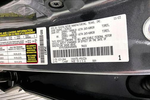 Magnetic Gray Metallic 2024 Toyota Tundra Hybrid 1794 Edition