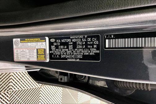 Grey 2019 Kia Forte LXS