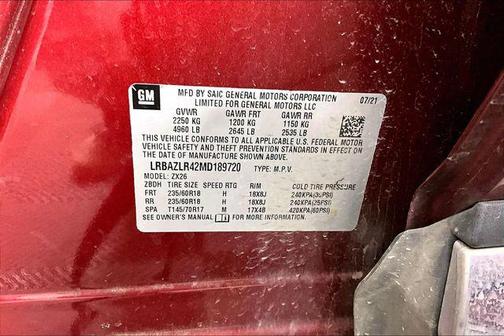 Cinnabar Metallic 2021 Buick Envision FWD Preferred