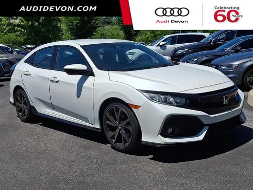 White Orchid Pearl 2019 Honda Civic Sport