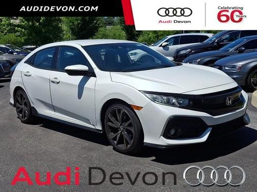 White Orchid Pearl 2019 Honda Civic Sport