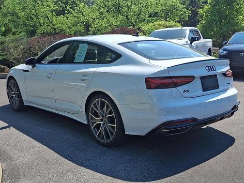 Glacier White Metallic 2025 Audi A5 Sportback S line Premium Plus