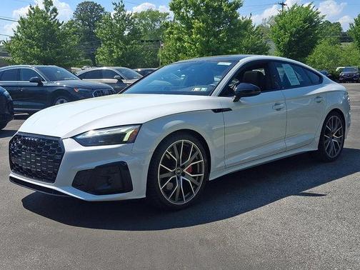 Glacier White Metallic 2025 Audi A5 Sportback S line Premium Plus