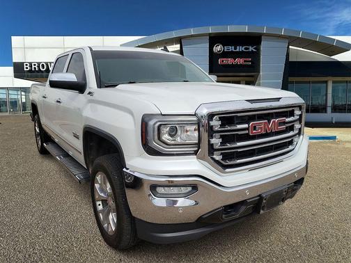 White Frost Tri-Coat 2018 GMC Sierra 1500 SLT