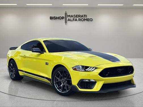 Yellow 2021 Ford Mustang Mach 1