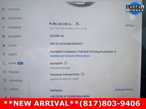2020 Tesla Model 3 Standard Range Plus