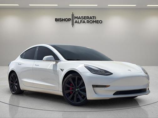Pearl White Multi 2020 Tesla Model 3 Performance