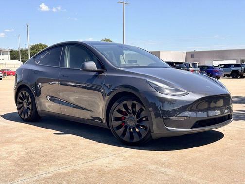 Gray 2024 Tesla Model Y Performance