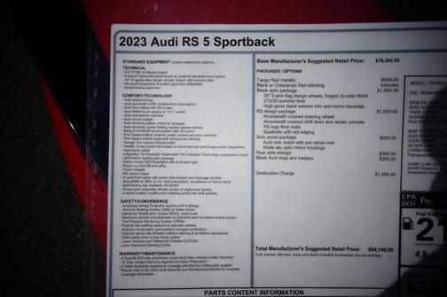 2023 Audi RS 5 2.9T