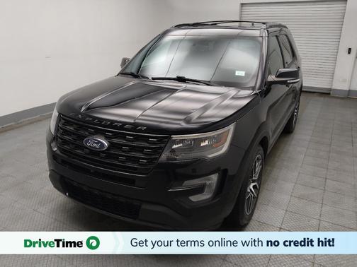 White Platinum Metallic Tri-Coat 2017 Ford Explorer sport