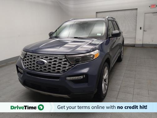 Infinite Blue Metallic Tinted Clearcoat 2021 Ford Explorer Platinum