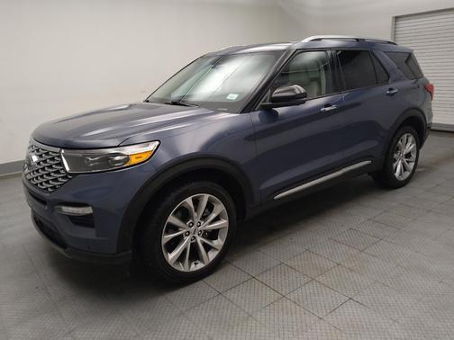 Infinite Blue Metallic Tinted Clearcoat 2021 Ford Explorer Platinum