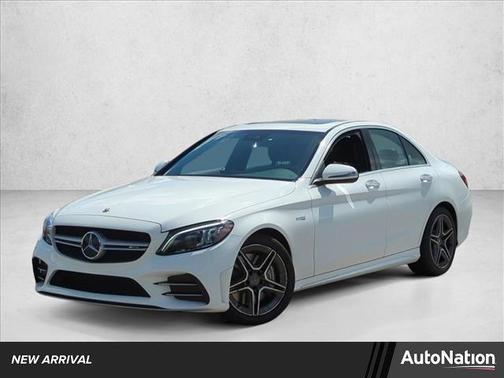 White 2020 Mercedes-Benz AMG C 43 4MATIC
