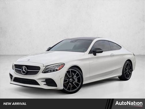 Polar White 2022 Mercedes-Benz C-Class Coupe