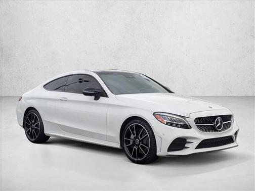 Polar White 2022 Mercedes-Benz C-Class Coupe