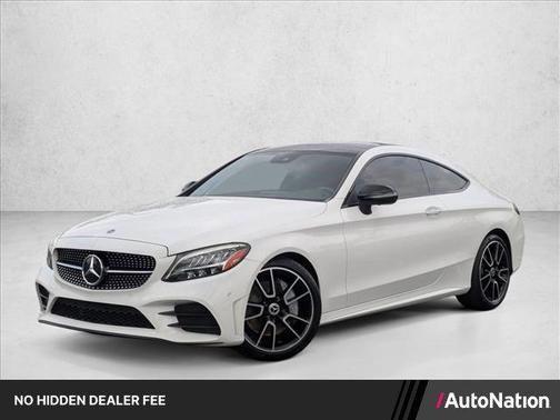 Polar White 2022 Mercedes-Benz C-Class Coupe