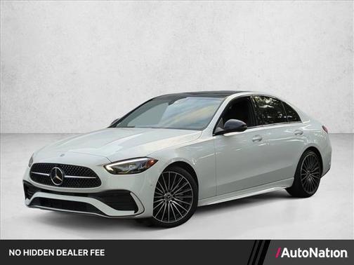 Polar White 2023 Mercedes-Benz C-Class Sedan