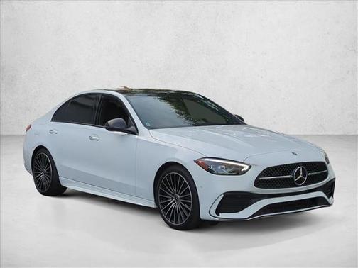 Polar White 2023 Mercedes-Benz C-Class Sedan