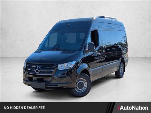 Obsidian Black Metallic 2026 Mercedes-Benz Sprinter 2500 Standard Roof
