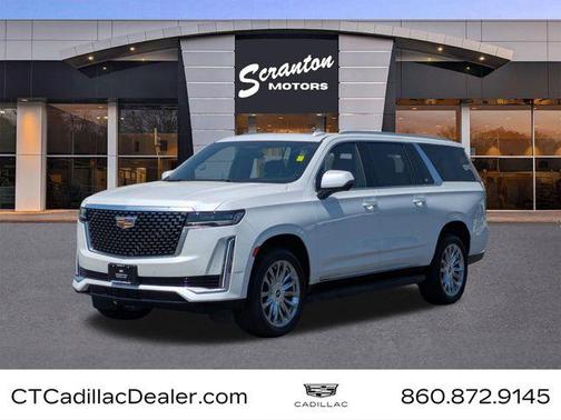 Crystal White Tricoat 2023 Cadillac Escalade ESV Premium Luxury