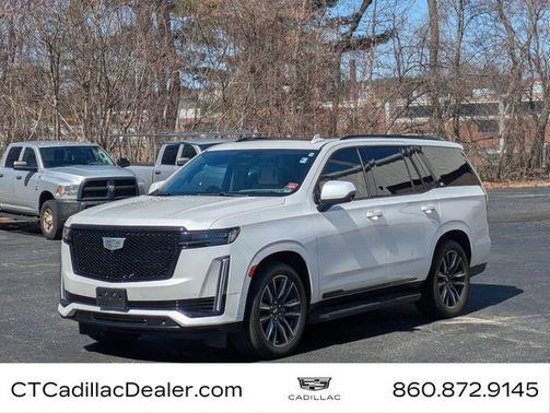 Crystal White Tricoat 2021 Cadillac Escalade Sport Platinum