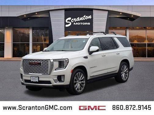 White Frost Tricoat 2021 GMC Yukon Denali