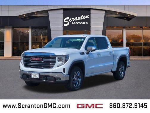 Glacier White Tricoat 2026 GMC Sierra 1500 SLT