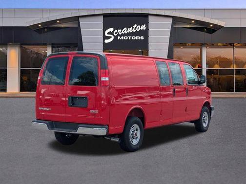 Cardinal Red 2025 GMC Savana 3500 RWD 3500 Extended Wheelbase Work Van